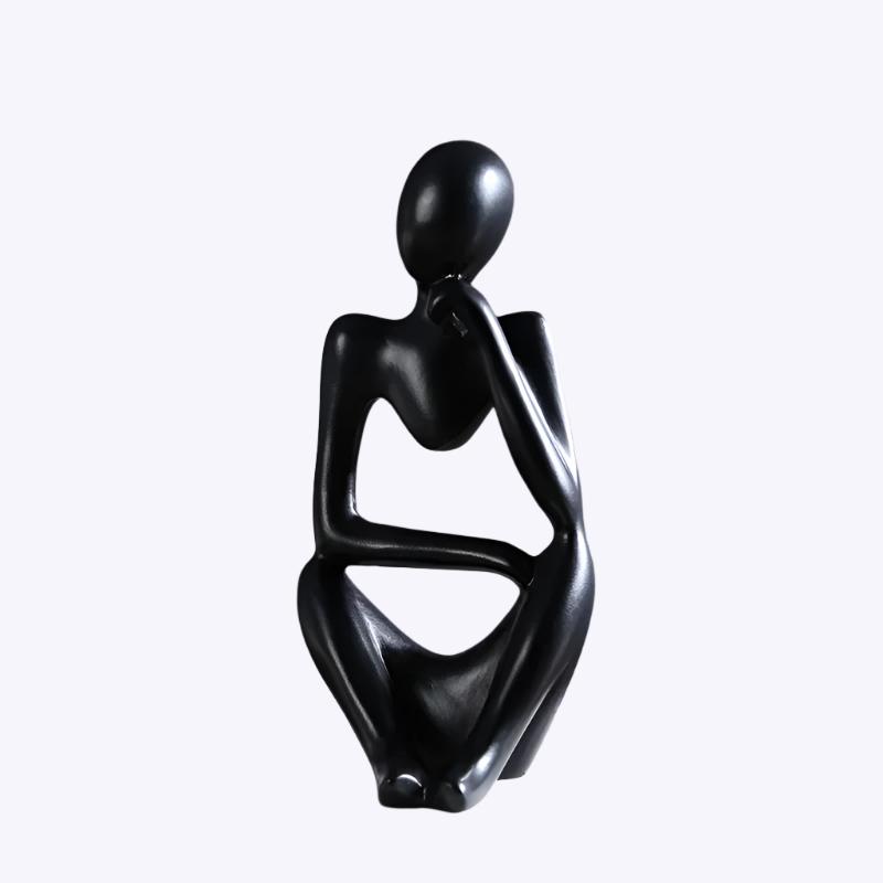 Nordic Style Abstract Thinker Statue Decorative Ornament Desk Collection Bookshelf Creative Sculpture Figurine for Wedding